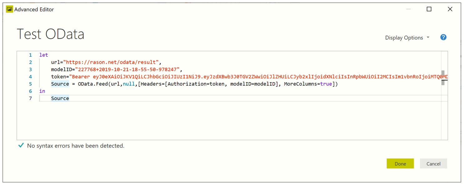 Power BI Advanced Editor