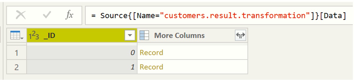 Viewing OData Tables Content
