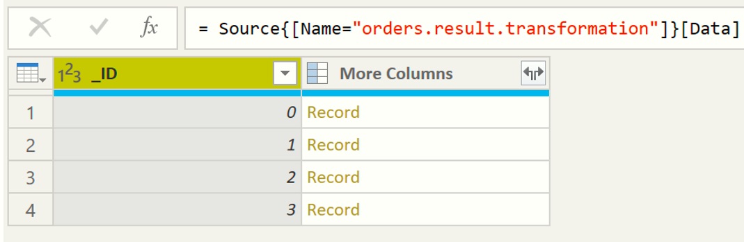 OData Tables in Power BI