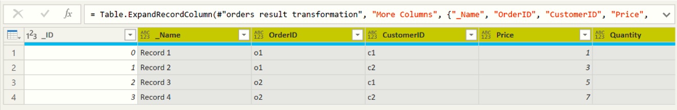 OData Tables in Power BI